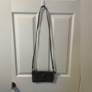 Coach grey cross body purse